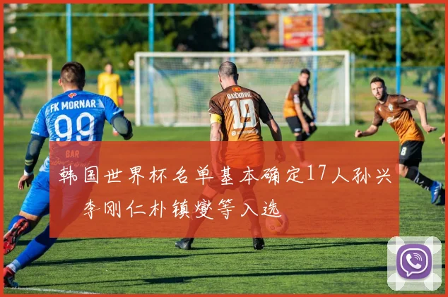 韩国世界杯名单基本确定17人孙兴慜李刚仁朴镇燮等入选
